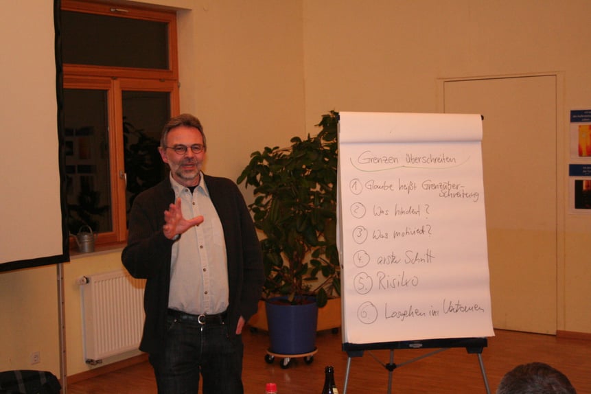 Matthias Büchle beim Vortrag
